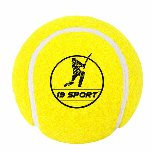 19 Sport Heavy Yellow Cricket Tennis Ball (125-135 gm)