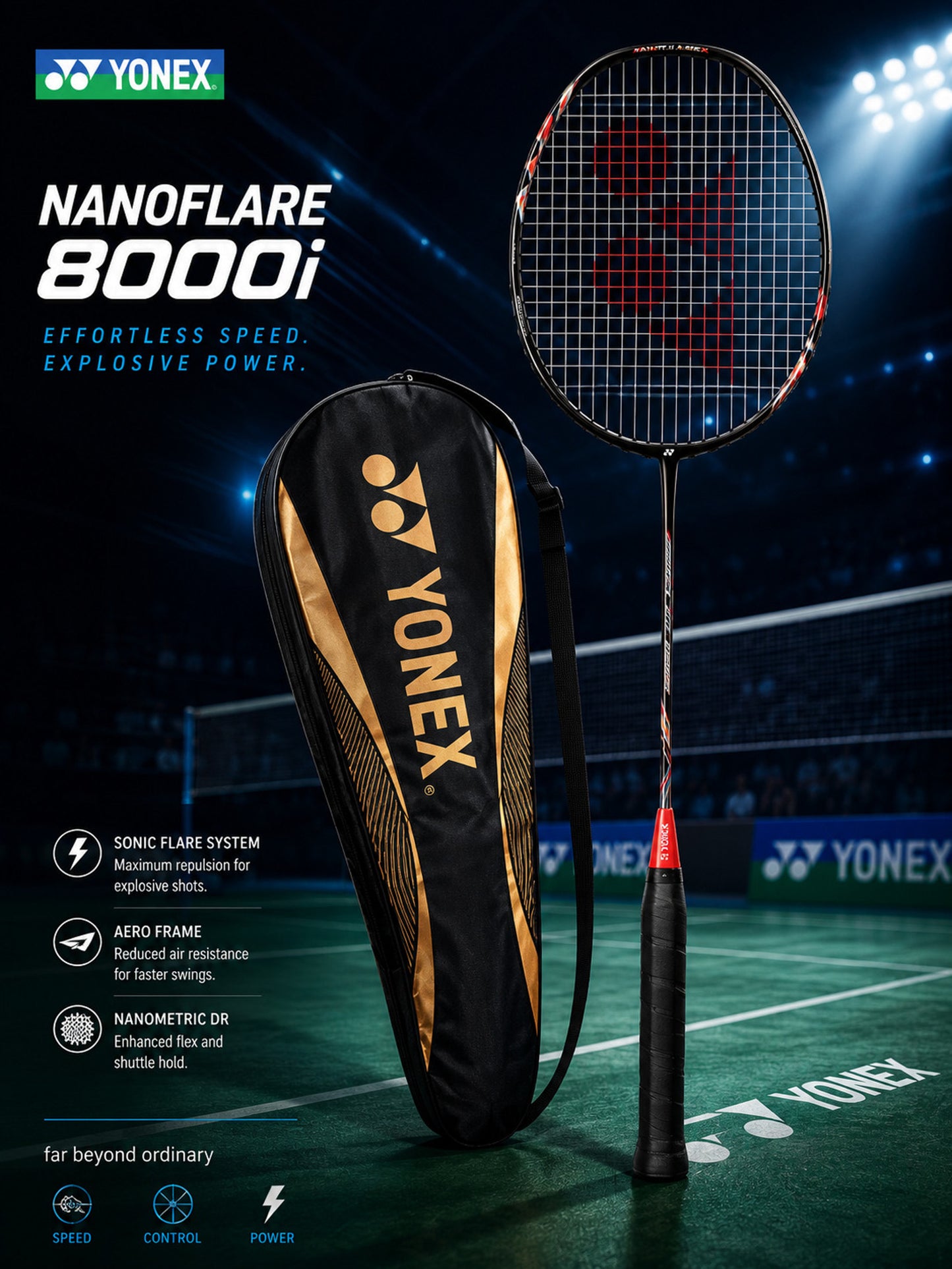 Yonex Badminton Racquet Nanoflare 8000i