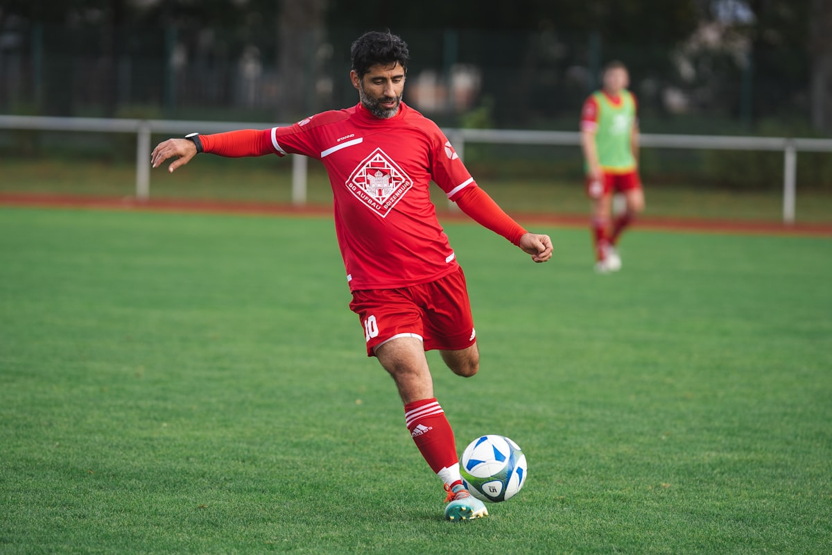 Football player kicking the ball - Football collection