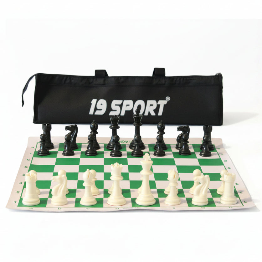 Tournament  Vinyl Chess Set with Carry Bag