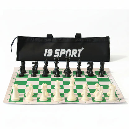 Tournament  Vinyl Chess Set with Carry Bag