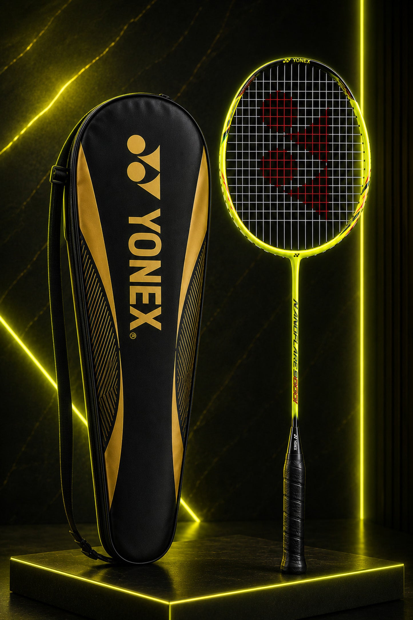 YONEX Nanoflare 9000i Badminton Racquet Strung | G4 Grip | Full Cover