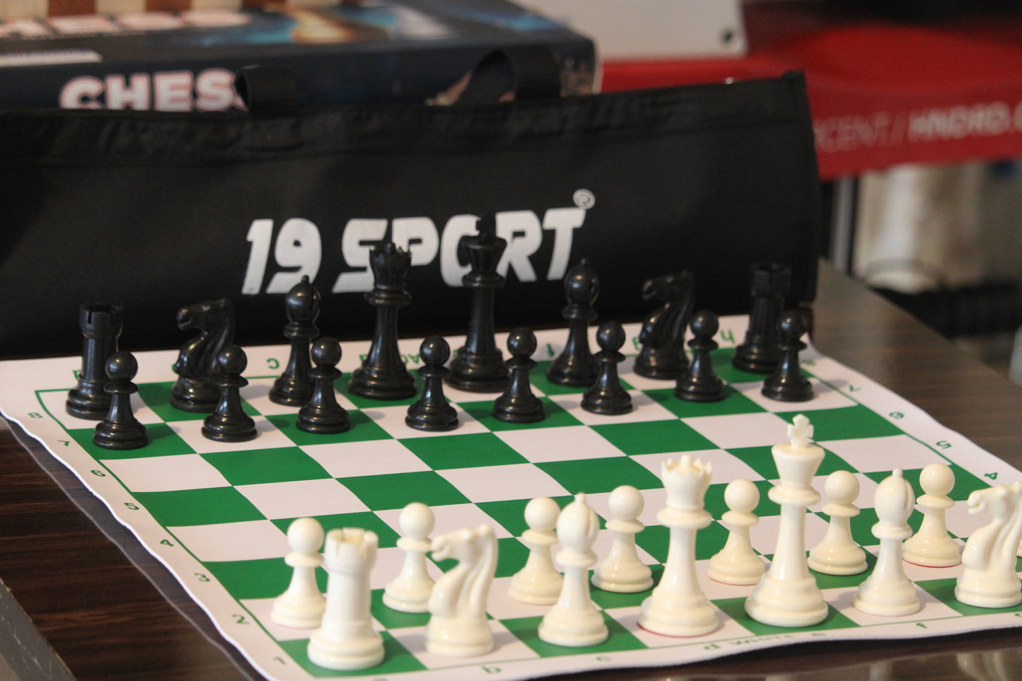 Tournament  Vinyl Chess Set with Carry Bag