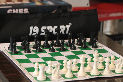 Tournament  Vinyl Chess Set with Carry Bag