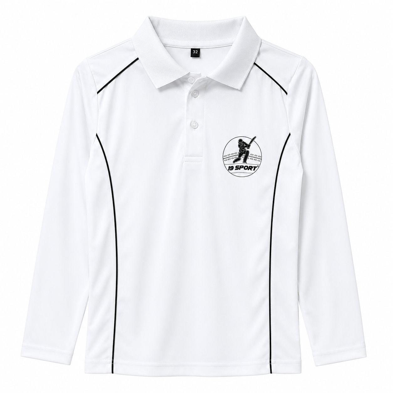 Cricket Whites Full-Sleeve Shirt & Trouser Set
