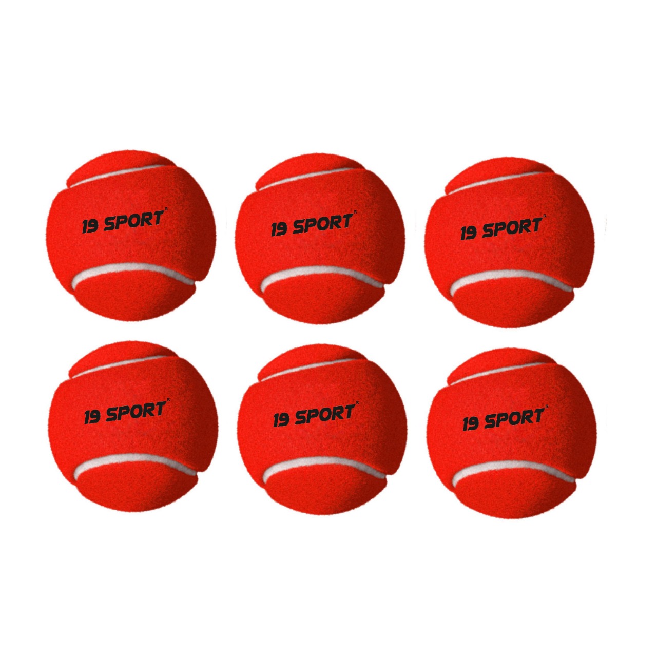 19 hard tennis yellow ball (pack of 6)