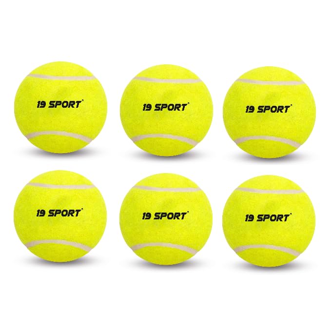 19 hard tennis yellow ball (pack of 6)