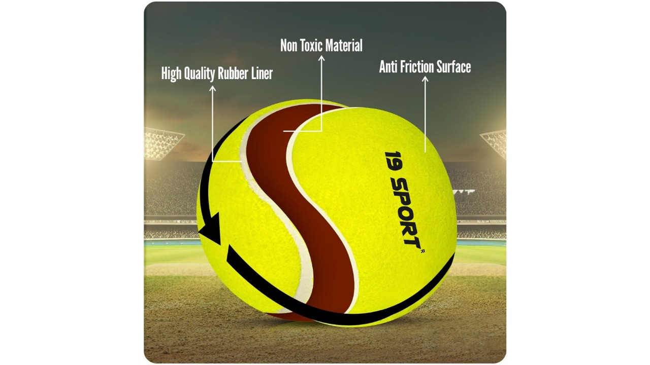 19 hard tennis yellow ball (pack of 6)